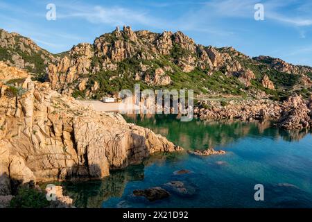 Li Cossi Strand in Costa Paradiso von Sardinien, Italien Stockfoto