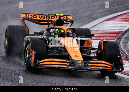 Shanghai, China. April 2024. Lando Norris (GBR) McLaren MCL38. 19.04.2024. Formel-1-Weltmeisterschaft, Rd 5, Großer Preis Von China, Shanghai, China, Sprint Qualifikationstag. Das Foto sollte lauten: XPB/Alamy Live News. Stockfoto