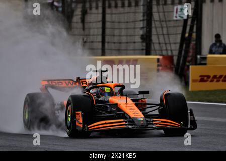 Shanghai, China. April 2024. Oscar Piastri (aus) McLaren MCL38. 19.04.2024. Formel-1-Weltmeisterschaft, Rd 5, Großer Preis Von China, Shanghai, China, Sprint Qualifikationstag. Das Foto sollte lauten: XPB/Alamy Live News. Stockfoto