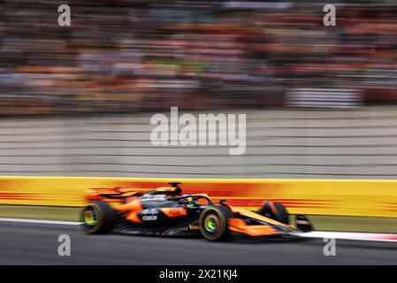 Shanghai, China. April 2024. Oscar Piastri (aus) McLaren MCL38. 19.04.2024. Formel-1-Weltmeisterschaft, Rd 5, Großer Preis Von China, Shanghai, China, Sprint Qualifikationstag. Das Foto sollte lauten: XPB/Alamy Live News. Stockfoto