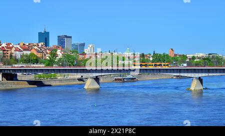 Warschau, Polen. 11. April 2024. Panorama der Altstadt. Stockfoto