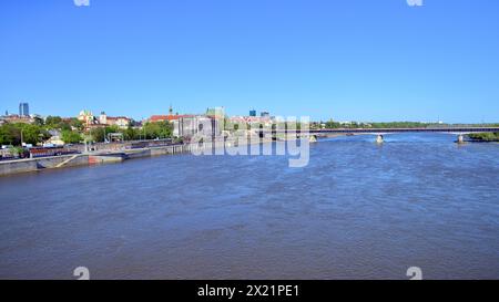 Warschau, Polen. 11. April 2024. Panorama der Altstadt. Stockfoto