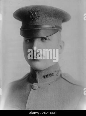 Leutnant W.C. Peterson, 1918. Leutnant William Chandler Peterson (1894–1918), North Crystal Lake, Illinois, der am 24. April 1918 während des Ersten Weltkriegs getötet wurde Stockfoto