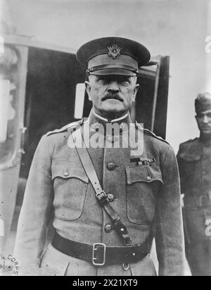 Gen. Pershing, 7. September 1918. General John J. „Black Jack“ Pershing (1860–1948), der als Leiter der amerikanischen Expeditionstruppen im Ersten Weltkrieg diente Stockfoto