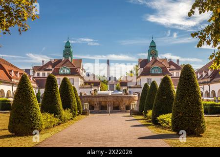 Geographie / Reisen, Deutschland, Hessen, Bad Nauheim, Sprudelhof in Bad Nauheim, Taunus, ADDITIONAL-RIGHTS-CLEARANCE-INFO-NOT-AVAILABLE Stockfoto