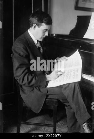 John Powell am Klavier, zwischen 1915 und 1920. Stockfoto