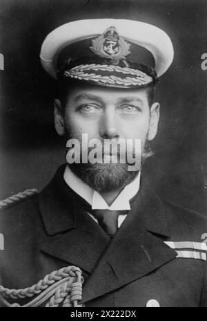 König George von England in Uniform, Rotary Photo, 1911. Stockfoto