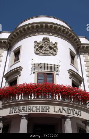 Geographie / Reise, Deutschland, Hessen, Wiesbaden, Hessischer Landtag am Marktplatz in Wiesbaden, Wiesbaden, ADDITIONAL-RIGHTS-CLEARANCE-INFO-NOT-AVAILABLE Stockfoto