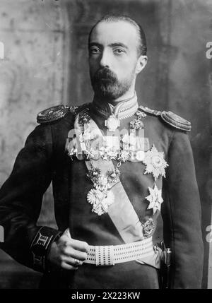 Großherzog Michael von Russland in Uniform, 1910. Stockfoto