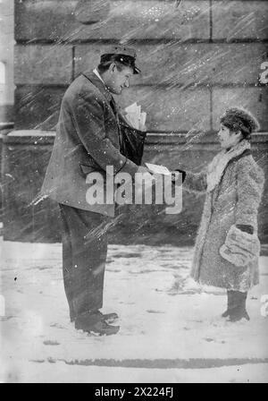 Brief an den Weihnachtsmann, zwischen 1910 und 1915. Stockfoto