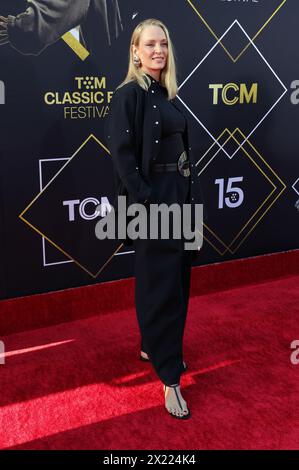 Hollywood, Ca. April 2024. UMA Thurman beim TCM Classic Film Festival Opening Night: Pulp Fiction am 18. April 2024 im TCL Chinese Theater IMAX in Hollywood, Kalifornien Credit: Faye Sadou/Media Punch/Alamy Live News Stockfoto