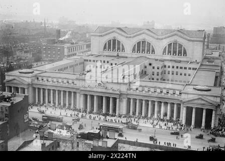 Pen. R.R. Station vom Gimbel Shop N.Y., zwischen 1910 und 1915. Stockfoto