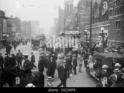 Convention Crowd - Chicago, 1912. 1912 Republican National Convention fand vom 18. Bis 22. Juni im Chicago Coliseum in Chicago, Illinois, statt. Stockfoto