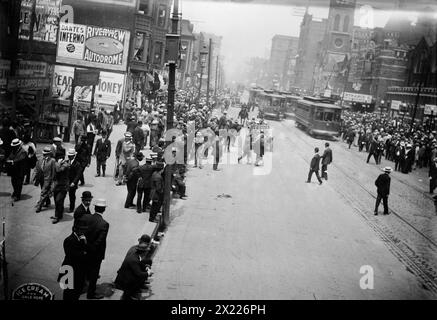 Convention Crowd, Chicago, 1912. 1912 Republican National Convention fand vom 18. Bis 22. Juni im Chicago Coliseum in Chicago, Illinois, statt. Stockfoto