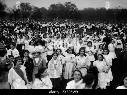 Sportliga der öffentlichen Schule - Central Park, zwischen 1910 und 1915. Stockfoto