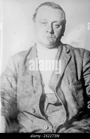 John Schrank in Milwaukee, zwischen 1910 und 1915. John F. Schranks Attentat auf US-Präsident Teddy Roosevelt im Oktober 1912. Stockfoto