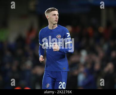 Cole Palmer aus Chelsea. - Chelsea gegen Everton, Premier League, Stamford Bridge Stadium, London, Großbritannien - 15. April 2024. Nur redaktionelle Verwendung – es gelten Einschränkungen für DataCo. Stockfoto