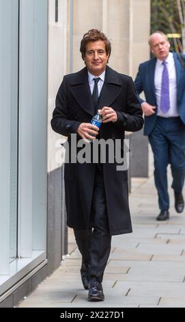 London, England, Großbritannien. April 2024. Anwalt DAVID SHERBORNE wird beim High Court gesehen. (Kreditbild: © Tayfun Salci/ZUMA Press Wire) NUR REDAKTIONELLE VERWENDUNG! Nicht für kommerzielle ZWECKE! Stockfoto