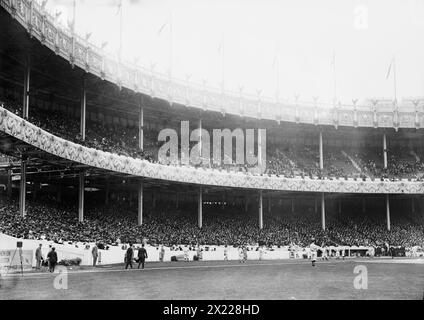 1. Spiel - 1912 World Series auf dem Polo Grounds, New York (Baseball), 1912. Stockfoto