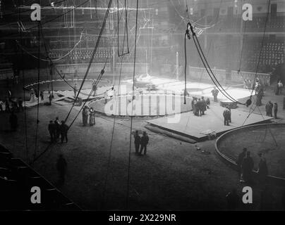 Vorbereitung auf die Circus Week - Madison Square. Garten, 1913. Stockfoto