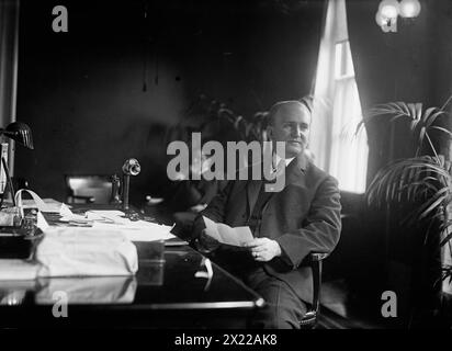 J.P. Tumulty, Weißes Haus, 1913. Zeigt Joseph Patrick Tumulty (1879–1954), Privatsekretär des Gouverneurs und dann Präsident Woodrow Wilson von 1911 bis 1921. Stockfoto