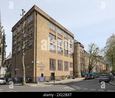 Westminster Kingsway College, London, Großbritannien. Denkmalgeschütztes Gebäude am Vincent Square, Westminster. Stockfoto