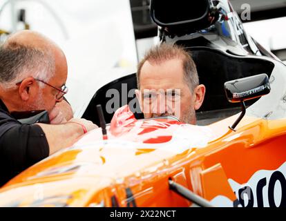 Le Castellet, Frankreich. April 2024. © PHOTOPQR/NICE MATIN/Frank Muller ; Le castellet ; 19/04/2024 ; Circuit paul ricard GP Prix de France Historique au Castellet du 19 au 21 avril 2024 stephane de Groodt - historischer großer Preis von Frankreich 19.-20.-21. April 2024 | Circuit Paul Ricard Credit: MAXPPP/Alamy Live News Stockfoto