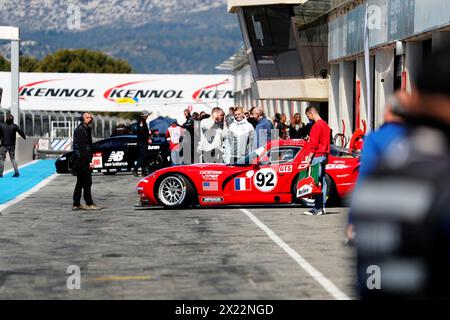 Le Castellet, Frankreich. April 2024. © PHOTOPQR/NICE MATIN/Frank Muller ; le castellet ; 19/04/2024 ; Circuit paul ricard GP Prix de France Historique au Castellet du 19 au 21 avril 2024 - historischer großer Preis von Frankreich 19.-20.-21. April 2024 | Circuit Paul Ricard Credit: MAXPPP/Alamy Live News Stockfoto