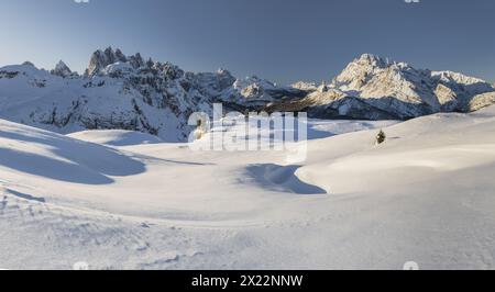 Cadini di Misurina und Monte Cristallo, Veneto, Italien Stockfoto
