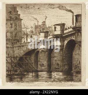 Le Pont-Neuf, 1853. Stockfoto