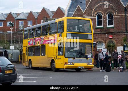 South Western Railway Bus Ersatzdienst 14. April 2024 Brockenhust und Lymington New Forest Vereinigtes Königreich Stockfoto