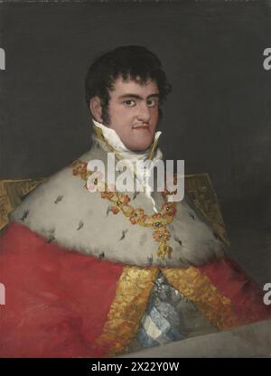 Porträt von Ferdinand VII., 1814. Stockfoto