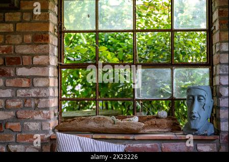 Cafe Seelchen, Halbinsel Gnitz, Usedom, Ostseeküste, Mecklenburg Vorpommern, Deutschland Stockfoto