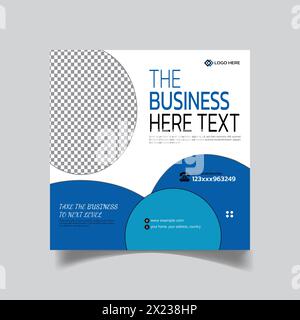 Einzigartige moderne Social Media Vorlage und professionelle Corporate Agency Post Design Stock Vektor