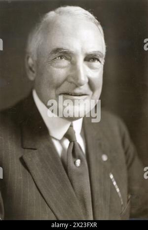 Präsident Warren G. Harding Stockfoto