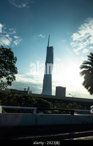 Malaysia Kuala Lumpur 17.2.2024 Warisan Merdeka Tower KL118 Jalan Kuching Stockfoto