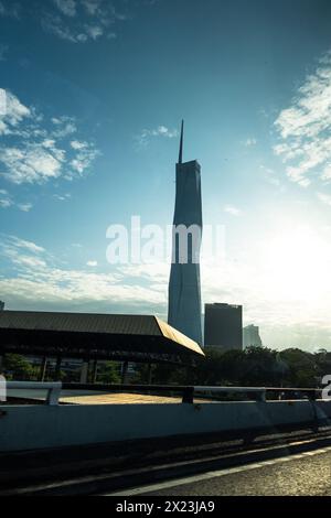 Malaysia Kuala Lumpur 17.2.2024 Warisan Merdeka Tower KL118 Jalan Kuching Stockfoto