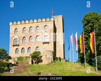 Die Ostfassade des Schlosses Hambach in Neustadt an der Weinstraße, Rheinland-Pfalz Stockfoto