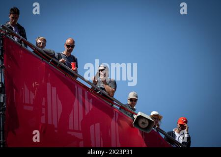 Barcelona, Spanien. April 2024. Viertelfinale ATP 500 Barcelona Open Banc Sabadell 2024 Spiel im Real Club de Tenis de Barcelona, Spanien am 19. April 2024. Foto: Felipe Mondino/SIPA USA Credit: SIPA USA/Alamy Live News Stockfoto