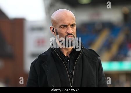 Jamie Jones-Buchanan Sky Sports Experte vor dem Spiel der Betfred Super League Runde 8 Leeds Rhinos gegen Huddersfield Giants im Headingley Stadium, Leeds, Großbritannien, 19. April 2024 (Foto: Craig Cresswell/News Images) Stockfoto