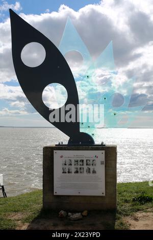 Frankton Memorial, Royan, Charente Maritime, Frankreich Stockfoto