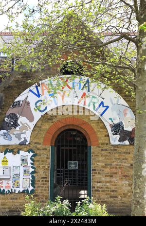 Vauxhall City Farm, eine der ältesten und zentralsten Bauernhöfe in London, Großbritannien Stockfoto