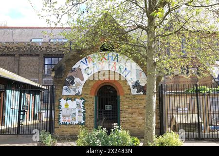 Vauxhall City Farm, eine der ältesten und zentralsten Bauernhöfe in London, Großbritannien Stockfoto