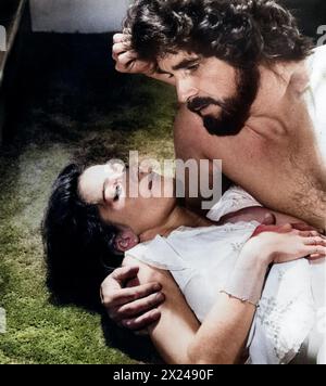 Margot Kidder, James Brolin, am Set des Films The Amityville Horror, American International Pictures, 1979 Stockfoto