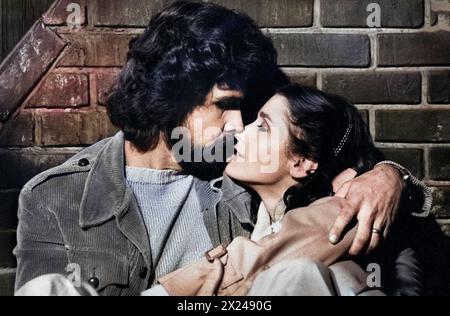 James Brolin, Margot Kidder, am Set des Films The Amityville Horror, American International Pictures, 1979 Stockfoto