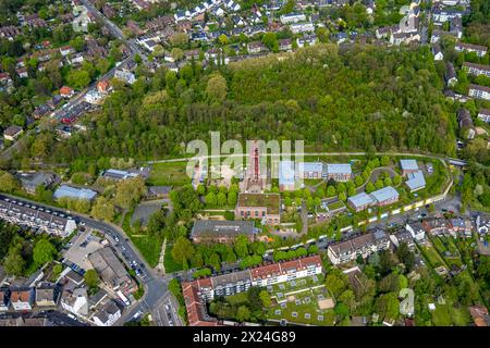 Luftbild, ehemaliger Zeche Zollverein Schacht 3/7/10 Bergwerk mit Förderturm, am Handwerkerpark, Katernberg, Essen, Ruhrgebiet, Nordrhein-Westfalen, Deutschland ACHTUNGxMINDESTHONORARx60xEURO *** Luftansicht, ehemaliger Zeche Zollverein 3 7 10 Mine mit Wendeturm, am Handwerkerpark, Katernberg, Essen, Ruhrgebiet, Nordrhein-Westfalen, Deutschland ACHTUNGxMINDESTHONORARx60xEURO Stockfoto