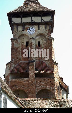 Valea Viilor, Rumänien, Rumänien; Fragment einer Wehrkirche von außen; Fragmento de una iglesia fortificada Stockfoto