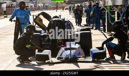 Imola, Frankreich. April 2024. © PHOTOPQR/OUEST FRANCE/Franck Dubray ; Imola ; 19/04/2024 ; Sport Automobile WEC championnat du Monde d' Endurance sur le Circuit d' Imola en Italie. (Foto Franck Dubray) Imola; 19.04.2024; Sportwagen-WEC-Weltmeisterschaft auf der Imola-Strecke in Italien. Quelle: MAXPPP/Alamy Live News Stockfoto