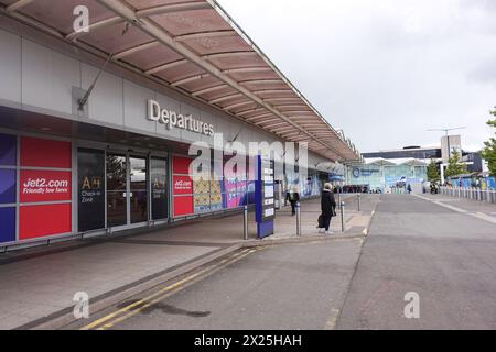 Birmingham Airport, England 19. April 2024 - GV's vom Birmingham BHX Airport in England. Quelle: Stop Press Media/Alamy Live News Stockfoto