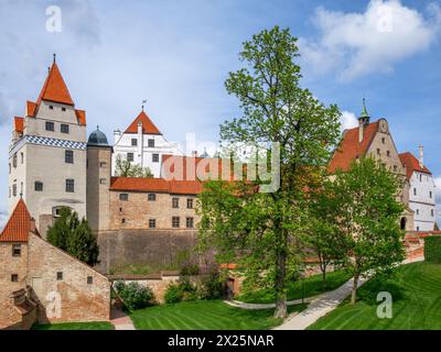 Historisches Schloss Trausnitz in Landshut, Niederbayern, Bayern, Deutschland, Europa Stockfoto